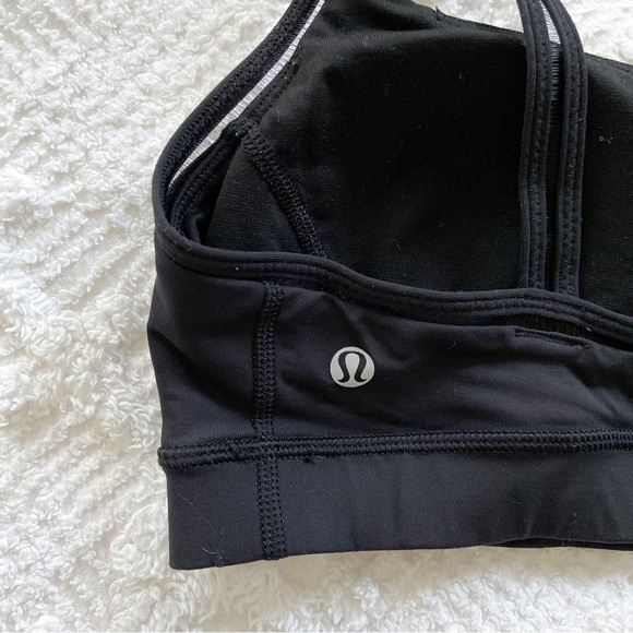 Lululemon Black Sports Bra Size 4 6 - Picture 4 of 5